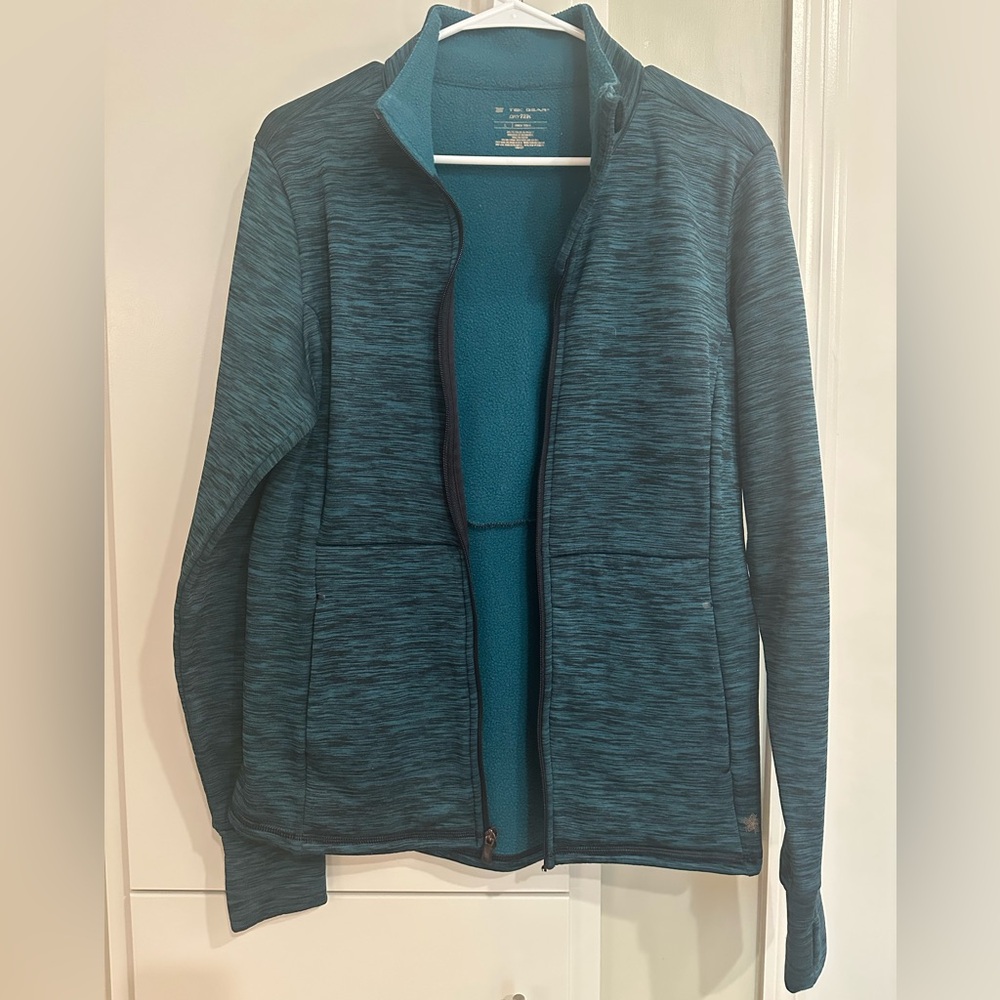 Tek Gear Teal Utility Zip Sweater